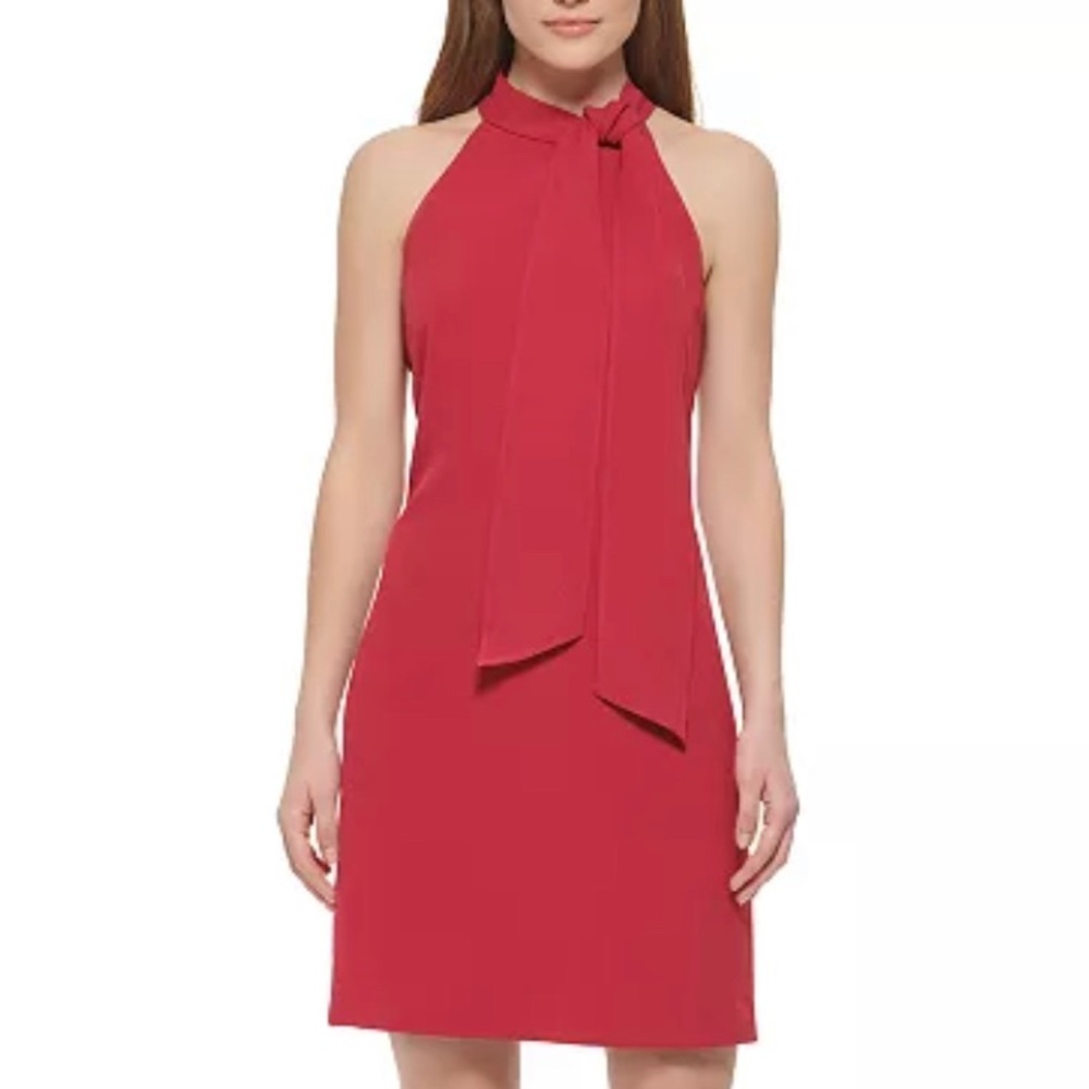 NWT Vince Camuto Bow Neck Halter Dress